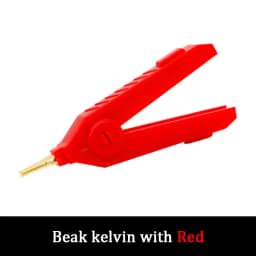 1PCS Alligator Clip 90mm Kelvin Copper Gold Plate Clip LCR Test Clip Grey/Black/Red For Precision Instruments