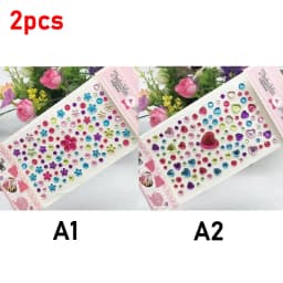 Glitter Face Stickers for Children Rhinestones for Eyes Face Diamonds Bright Stickers Festival Makeup Jewels Stickers ZS006