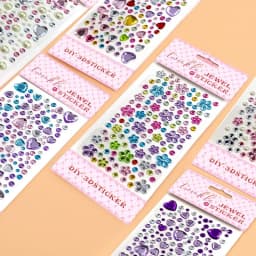 Glitter Face Stickers for Children Rhinestones for Eyes Face Diamonds Bright Stickers Festival Makeup Jewels Stickers ZS006