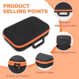 HILDA Large Capacity Tool Bag 3 Sizes Waterproof and Shock Absorbing Bag Electrical Hardware Tool Bag Portable Storage Handbag