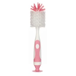 2 in 1 Mother-child Nylon Baby Bottle Cup Cleaning Brush Suction Stand Type Feeding Clean Tool Set