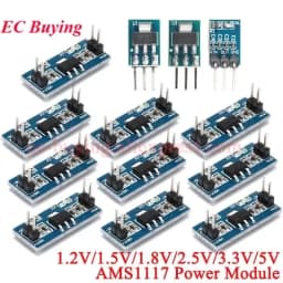 20Pcs/1pc AMS1117 LM1117 1.2V 1.5V 1.8V 2.5V 3.3V 5V DC-DC Step Down Buck Power Supply Module For Arduino Raspberry Pi PCB Board