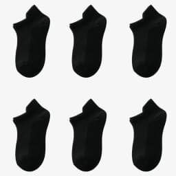 6 Pairs 1-12T Children Cotton Socks Spring Summer Boys Girls Mesh Thin Breathable Solid Ankle Socks Black White Grey Kids Socks