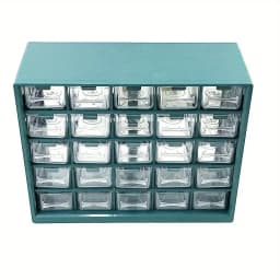 25 Multi-grid Drawer Parts Box Wall-mounted Screw Classification Component Box Tool Case Electronic Components Storage ToolBox