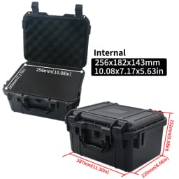 1pc Portable Plastic Protective Safety Tool Box, Waterproof Anti-fall Precision Instrument Case, Sponge Shockproof ToolBox
