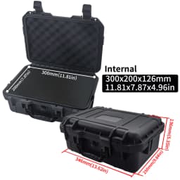 1pc Portable Plastic Protective Safety Tool Box, Waterproof Anti-fall Precision Instrument Case, Sponge Shockproof ToolBox