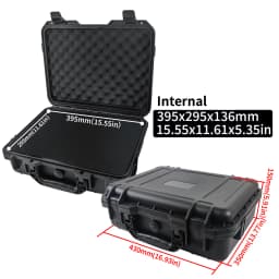 1pc Portable Plastic Protective Safety Tool Box, Waterproof Anti-fall Precision Instrument Case, Sponge Shockproof ToolBox
