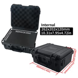 1pc Portable Plastic Protective Safety Tool Box, Waterproof Anti-fall Precision Instrument Case, Sponge Shockproof ToolBox