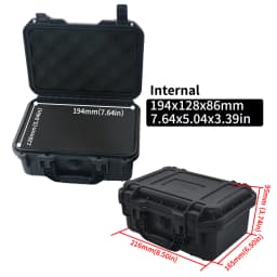 1pc Portable Plastic Protective Safety Tool Box, Waterproof Anti-fall Precision Instrument Case, Sponge Shockproof ToolBox