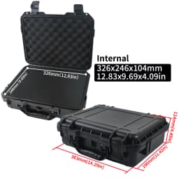 1pc Portable Plastic Protective Safety Tool Box, Waterproof Anti-fall Precision Instrument Case, Sponge Shockproof ToolBox