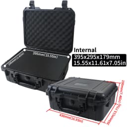 1pc Portable Plastic Protective Safety Tool Box, Waterproof Anti-fall Precision Instrument Case, Sponge Shockproof ToolBox