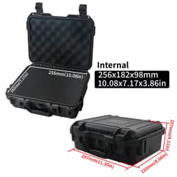 1pc Portable Plastic Protective Safety Tool Box, Waterproof Anti-fall Precision Instrument Case, Sponge Shockproof ToolBox