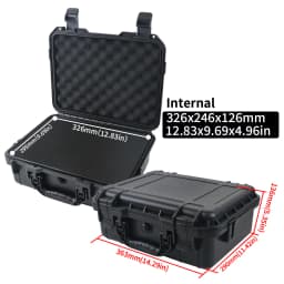 1pc Portable Plastic Protective Safety Tool Box, Waterproof Anti-fall Precision Instrument Case, Sponge Shockproof ToolBox