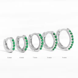 CANNER Real 925 Sterling Silver Hoop Earrings for Women Round Circle Earring Zircon Piercing Earings personalized Trend Jewelry