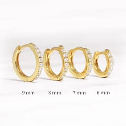 CANNER Real 925 Sterling Silver Hoop Earrings for Women Round Circle Earring Zircon Piercing Earings personalized Trend Jewelry