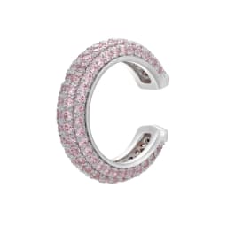 1 Piece Ear Clip on Earring Cuff Rainbow CZ Gold Silver Color Earing Jewelry Aretes Non Pierced Blue Black Clear Clipping