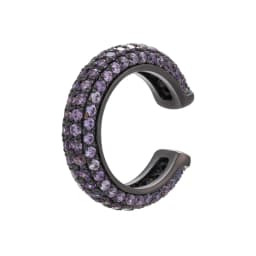 1 Piece Ear Clip on Earring Cuff Rainbow CZ Gold Silver Color Earing Jewelry Aretes Non Pierced Blue Black Clear Clipping