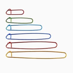 2/6PCS One Set Aluminum Knitting Needles Clip Craft Stitch Holders Safety Pins Crochet Hooks Locking Weaving Sewing Tools