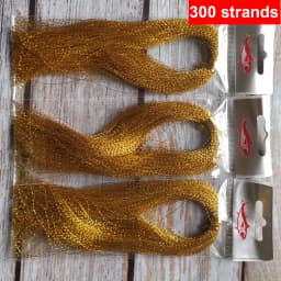 3 or 10 bundle/lot 300 strands fly fishing lure tinsel twisted strand string line tying flash crystal shining diy material