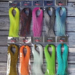 3 or 10 bundle/lot 300 strands fly fishing lure tinsel twisted strand string line tying flash crystal shining diy material