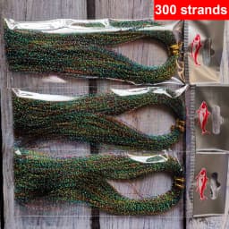 3 or 10 bundle/lot 300 strands fly fishing lure tinsel twisted strand string line tying flash crystal shining diy material
