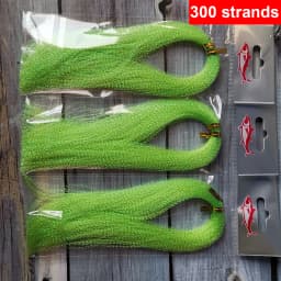 3 or 10 bundle/lot 300 strands fly fishing lure tinsel twisted strand string line tying flash crystal shining diy material