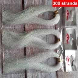 3 or 10 bundle/lot 300 strands fly fishing lure tinsel twisted strand string line tying flash crystal shining diy material