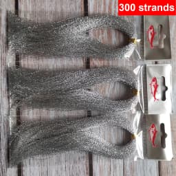 3 or 10 bundle/lot 300 strands fly fishing lure tinsel twisted strand string line tying flash crystal shining diy material