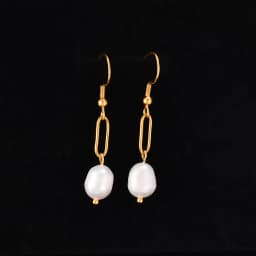 Trendy Irregular Natural Pearl Stainless Steel Women Stud Earrings Piercing Jewelry For Female Dropshipping