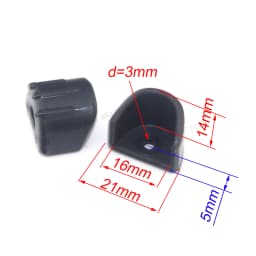 RC Cars Shock Absorber Wear Resistant Cover Absorption Guards Anti-wear Rubber Anti-collision Glue For 1/8 Monster Truck