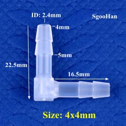 5~200pcs 4~20mm PP Elbow Connectors Aquarium Tank Fittings Air Pump Aerator Pagoda Joint Garden Irrigation Medical Hose Joints