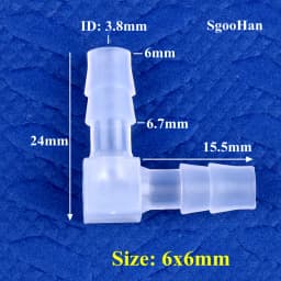 5~200pcs 4~20mm PP Elbow Connectors Aquarium Tank Fittings Air Pump Aerator Pagoda Joint Garden Irrigation Medical Hose Joints