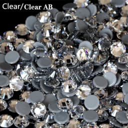 HotFix Crystal Rhinestone AB With Glue Bottom DMC Rhinestone All Sizes Sewing And Fabric Clothing Shoes Bag Decoration