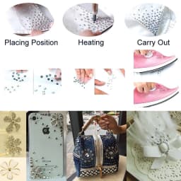 HotFix Crystal Rhinestone AB With Glue Bottom DMC Rhinestone All Sizes Sewing And Fabric Clothing Shoes Bag Decoration