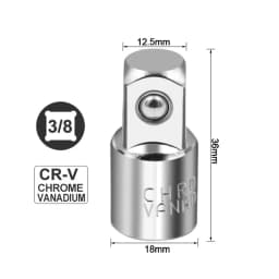 Ratchet Wrench Socket Converter Sleeve Head Adapter 1/2" Big Fly to 3/8" Fly to 1/4" Stainless Steel to 1/4" to 1/2" to 3/8"