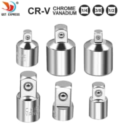 Ratchet Wrench Socket Converter Sleeve Head Adapter 1/2" Big Fly to 3/8" Fly to 1/4" Stainless Steel to 1/4" to 1/2" to 3/8"