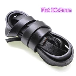 2Meter Genuine Cow Leather Cords Round Flat Leather Strap String Rope for DIY Necklace Bracelet Jewelry Making Accessories