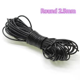 2Meter Genuine Cow Leather Cords Round Flat Leather Strap String Rope for DIY Necklace Bracelet Jewelry Making Accessories