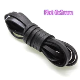 2Meter Genuine Cow Leather Cords Round Flat Leather Strap String Rope for DIY Necklace Bracelet Jewelry Making Accessories