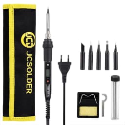 JCD Electric Soldering Iron 80W LCD Digital Display Adjustable Temperature Soldering Iron Tips 220V/110V Welding Solder Tools