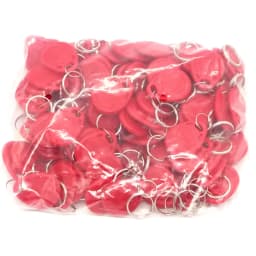 100pcs 125Khz RFID Tag Proximity Keyfobs Ring Access Control Card 11 Colour for Access Control Time Attendance Read-only