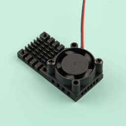 25x25mm 25*50mm Heatsink and 5V 12V Cooling Fan Combination Aluminum Radiator Small Cooler for PCB Raspberry Pi RPI