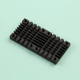 25x25mm 25*50mm Heatsink and 5V 12V Cooling Fan Combination Aluminum Radiator Small Cooler for PCB Raspberry Pi RPI