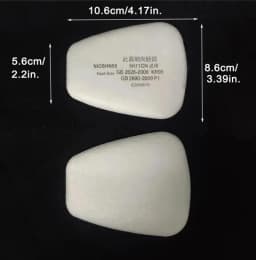 5N11 Dust Cotton Filter Paper Filters For 6001/6200/7502/6800 Series Chemical Spraying Painting Respirator Gas Mask Accessory