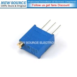 10PCS 3296W Potentiometer Precision Adjustable Resistance Multi-turn Trimming 1K 2K 5K 10K 100K 103 100R Trimmer Potentiometer