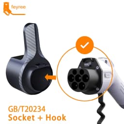 feyree EV Charger GB/T Type Holder Wall Mount Electric Car Charging Cable Organizer Wall Bracket Charger Holder for Electric Car