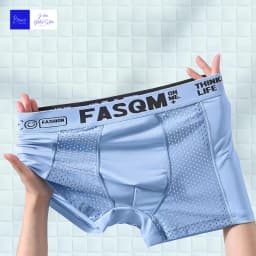 1pc Mens Boxers Shorts Ice Silk Men Panties Seamless Sexy Underwear Man Underpants Panties Male Antibacterial Breathable Briefs