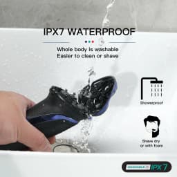 VGR Shaver Electric Razor Professional Shaving Machine Floating Beard Trimmer IPX7 Waterproof Rechargeable Shaver for Men V-306