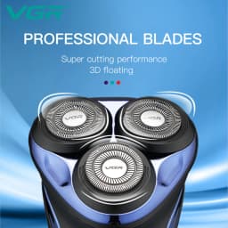 VGR Shaver Electric Razor Professional Shaving Machine Floating Beard Trimmer IPX7 Waterproof Rechargeable Shaver for Men V-306