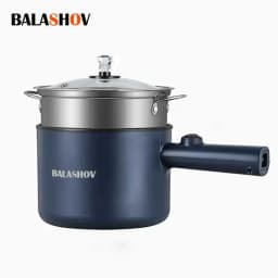 Mini Electric Cooker Multi-Function All-In-One Pot Single Double Layer Household Noodle Cooker Non-Stick Hot Pot Kitchen Tool